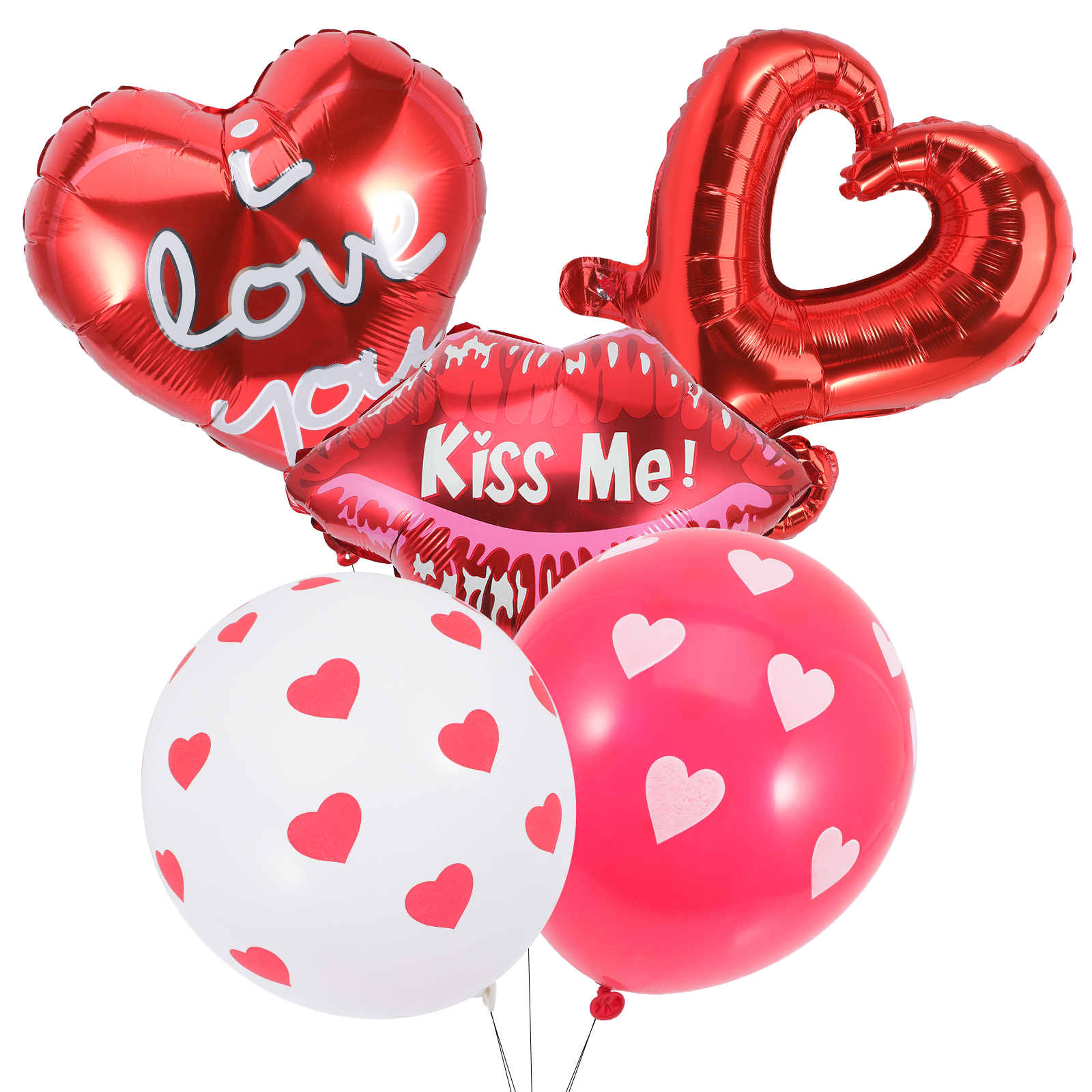 1 Set Wedding Balloons Valentines Balloons Heart Balloons Party Layout Decorations